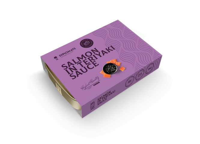 Salmon Fillets in Teriyaki Sauce 140g - Diplomats