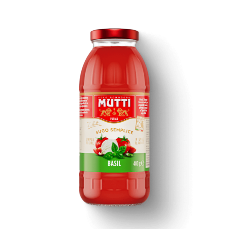 Mutti Sugo Semplice (Pasta Sauce) Basil 400g