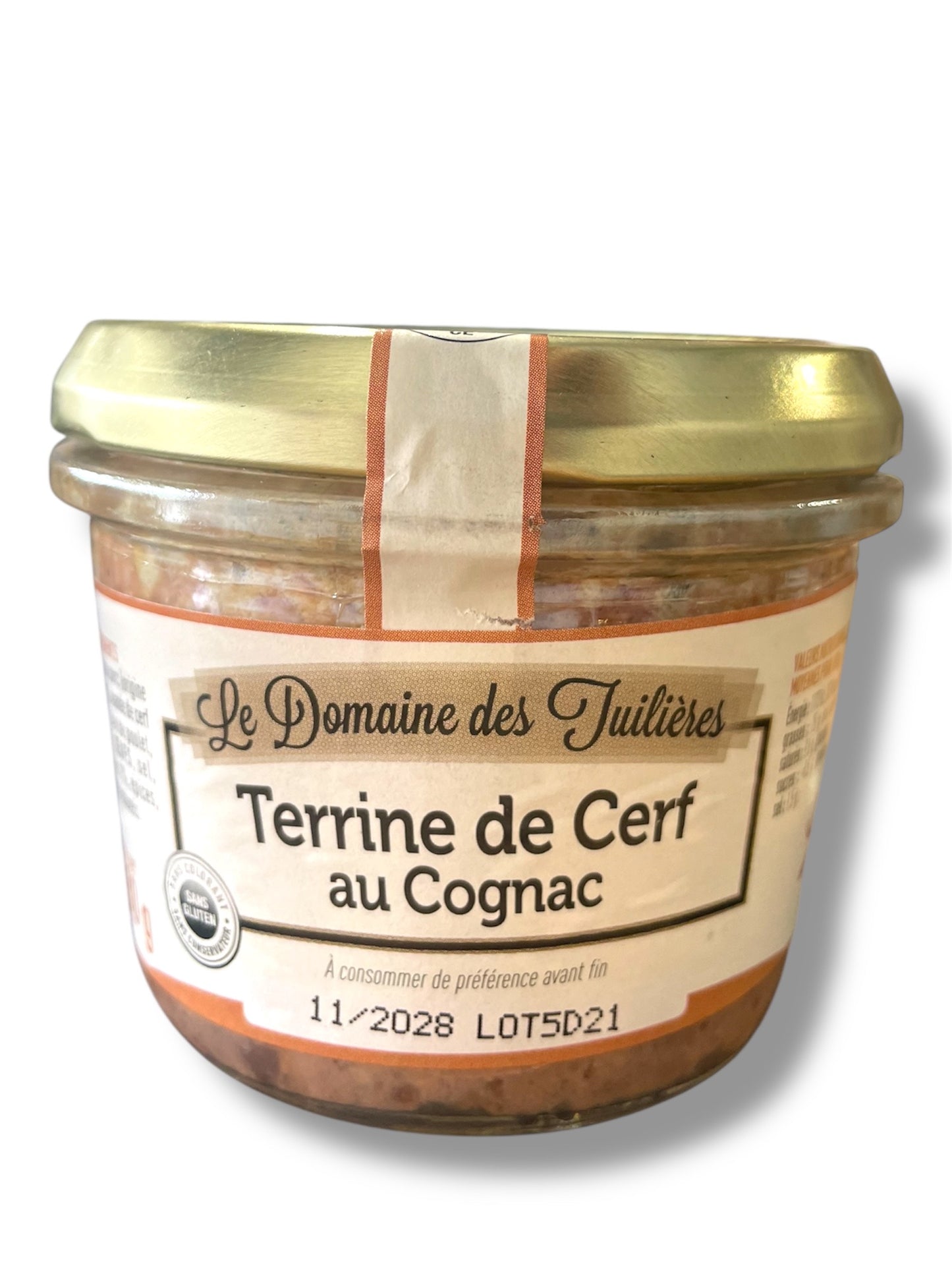 Venison Terrine with Cognac 180g - Le domaine des Tuilieres