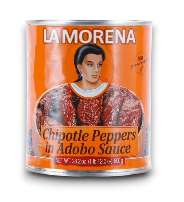 Chipotle Peppers in Adobe Sauce 800g - La Morena