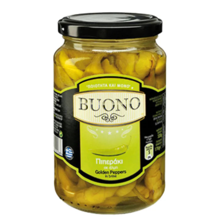 Golden Peppers in Brine 580g - Buono