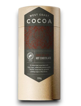 Hot Chocolate (Dark Deluxe) Gluten & Dairy Free 250g - West Coast Cocoa