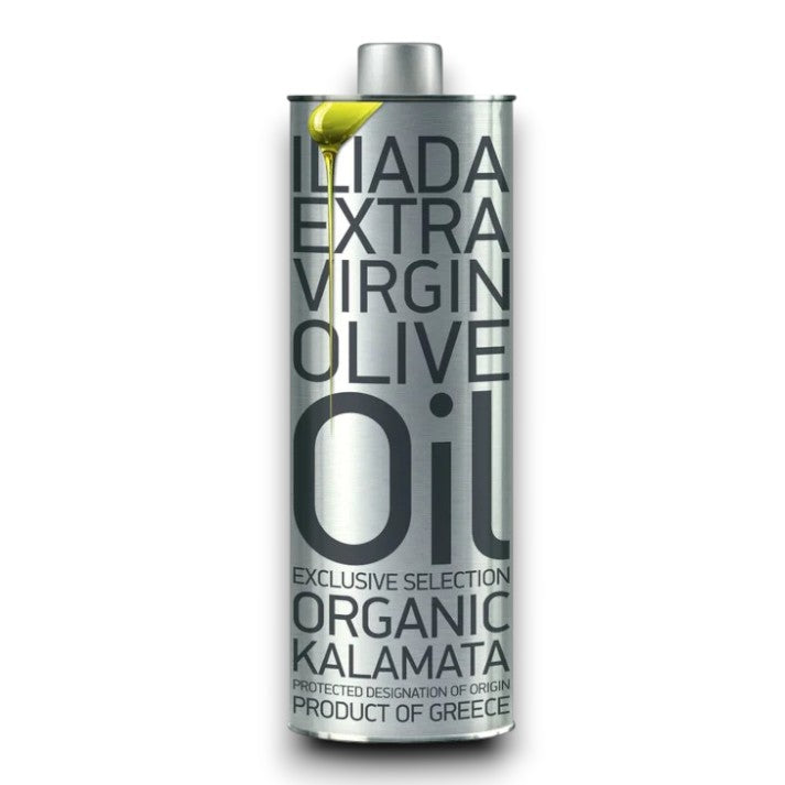 Organic Extra Virgin Olive Oil Kalamata PDO 500ml Tin Platinum Line - ILIADA