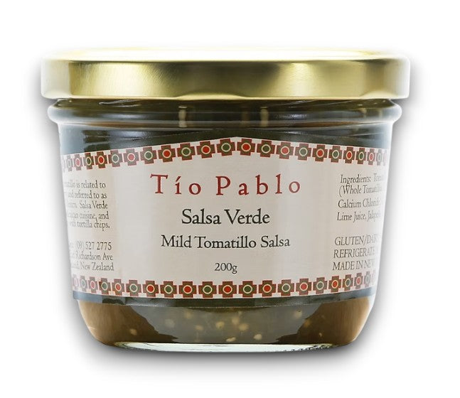 Salsa Verde Mild Tomatillo 200g (Gluten Free & Plant Based) - Tio Pablo