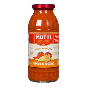 Mutti Sugo Semplice (Pasta Sauce) with Parmigiano Reggiano 400g