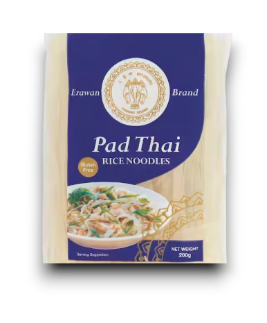Pad Thai Rice Noodles (Gluten Free) 200g - Erawan