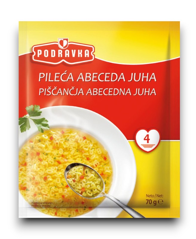 Chicken Alphabet Soup 60g - Podravka