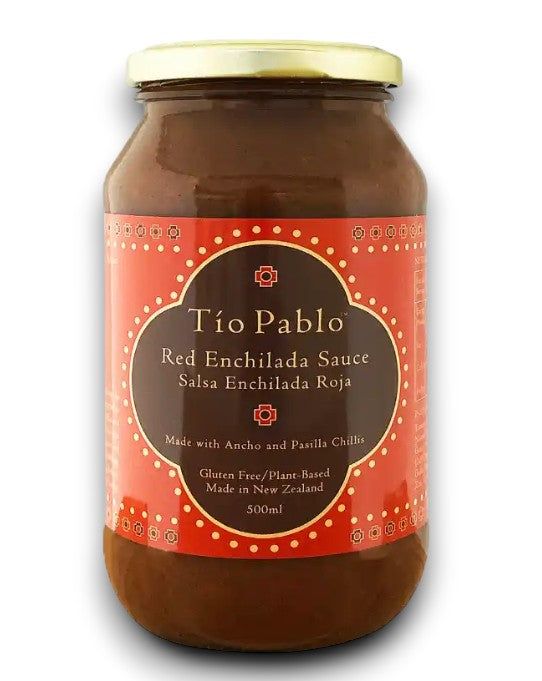 Red Enchilada Sauce (Gluten Free & Plant Based) 500 ML- Tio Pablo