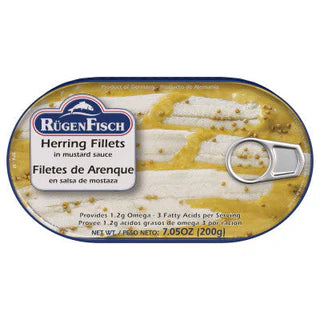 Herring Fillets in Mustard Sauce 200g - Rugenfisch