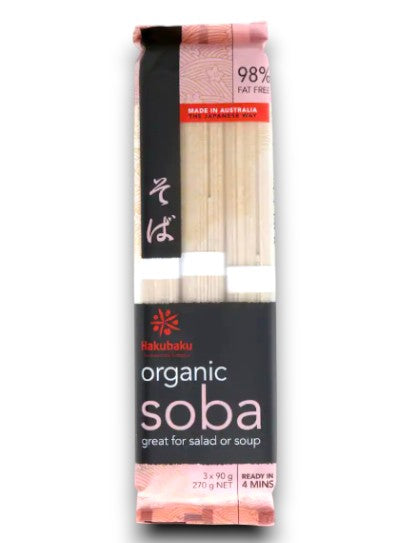 Organic Soba Noodles 270g - Hakubaku