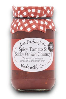 Spicy Tomato & Sticky Onion Chutney 312g - Mrs Darlingtons