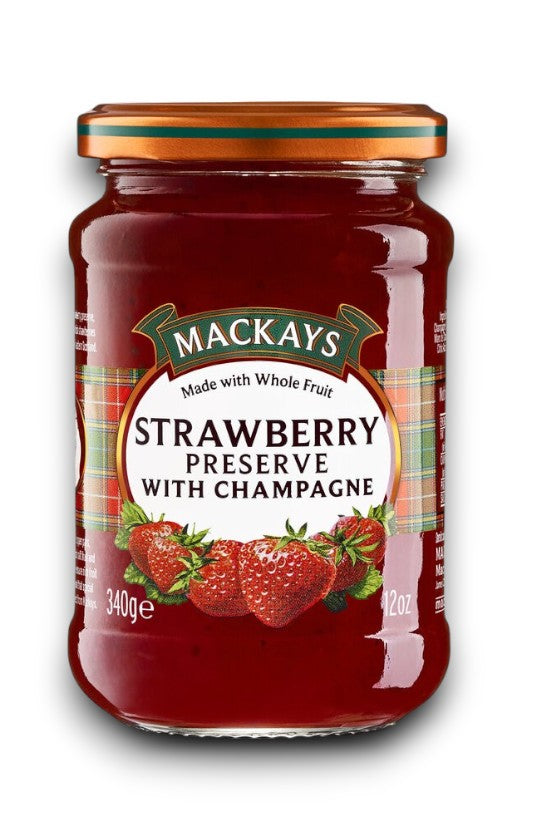 Strawberry Preserve with Champagne 340g - Mackays