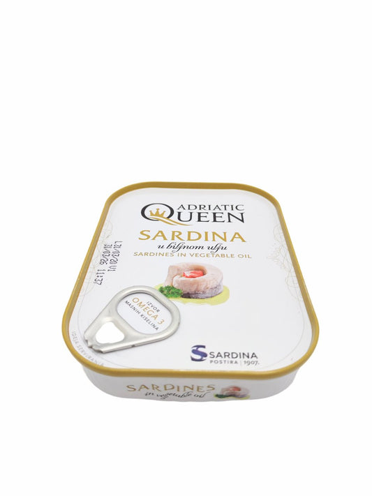 Sardines in Vegetable Oil 105g - Adriatic Queen