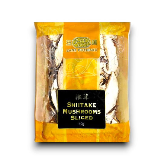 Shiitake Mushrooms Sliced 40g - Jade Phoenix