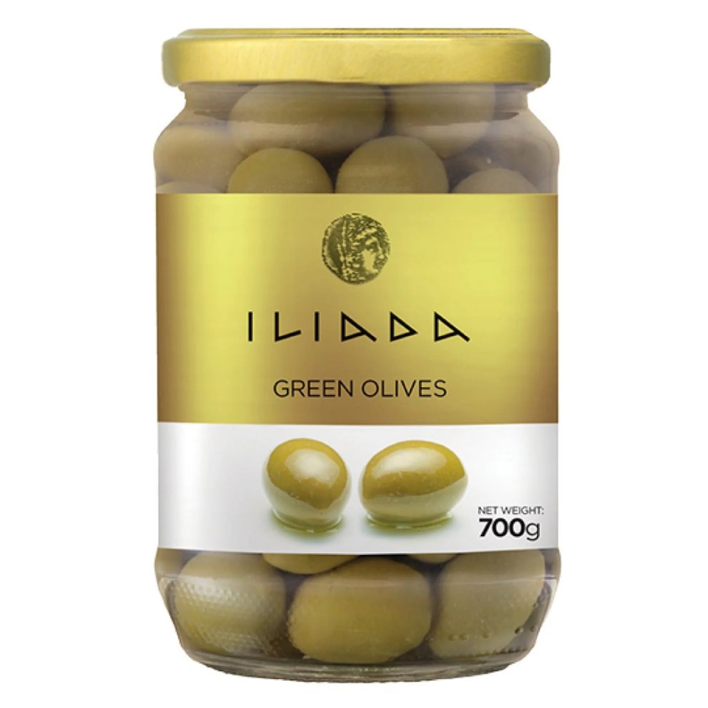 Green Olives Whole 700g - Iliada
