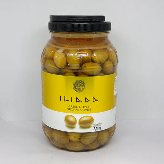 Green Olives Whole 3.1kg - Iliada