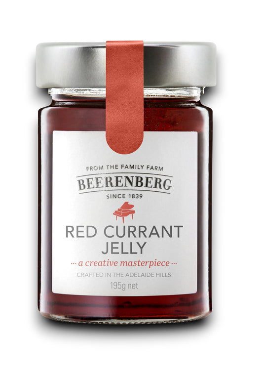 Red Currant Jelly 195g (Gluten Free. Vegan) - Beerenberg