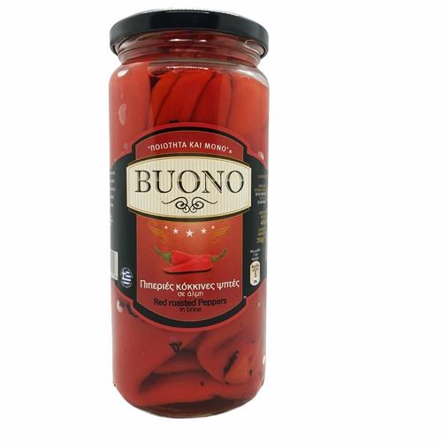 Roasted Red Peppers 465g - Buono