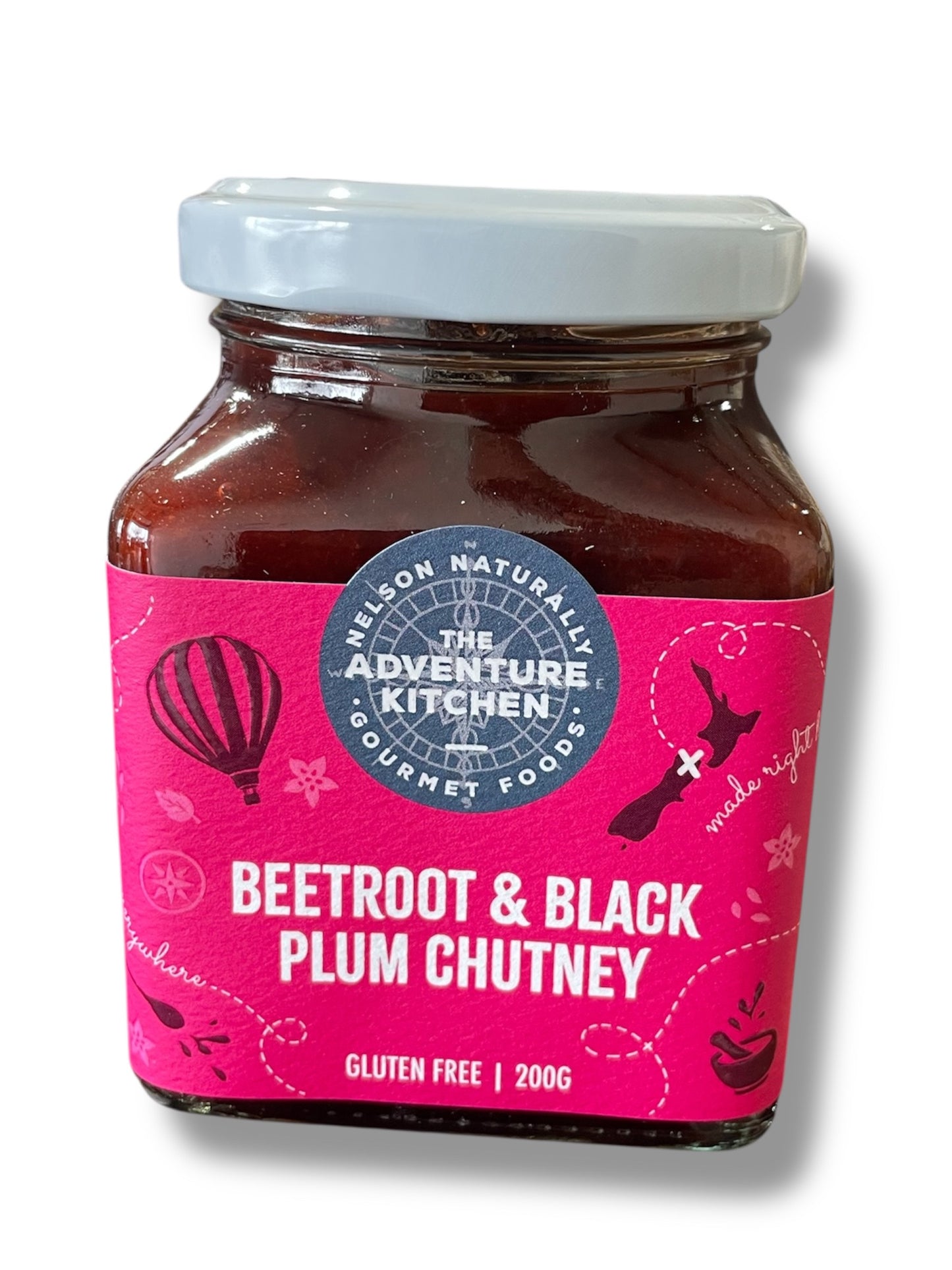 Beetroot & Black Plum Chutney (Gluten Free) 200g - Nelson Naturally