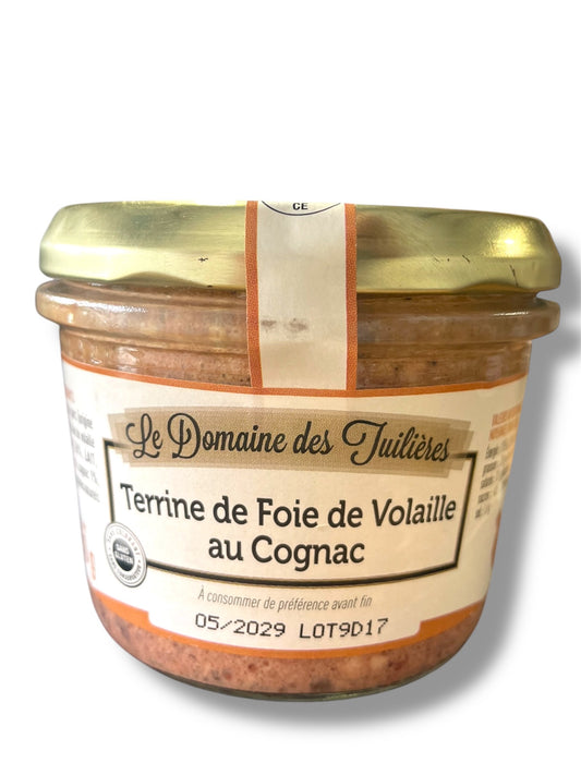Poultry Liver Terrine with Cognac 180g - Le domaine des Tuilieres