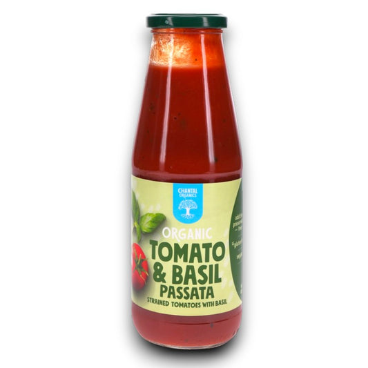 Tomato & Basil Passata Organic 680g - Chantal Organics