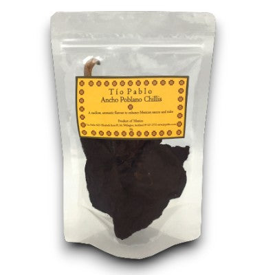 Dried Ancho Poblano Chillis 50g - Tio Pablo