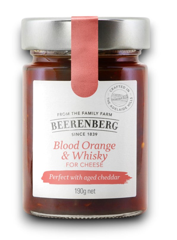 Blood Orange & Whiskey for Cheese (Gluten Free & Vegan) 190g - Beerenberg