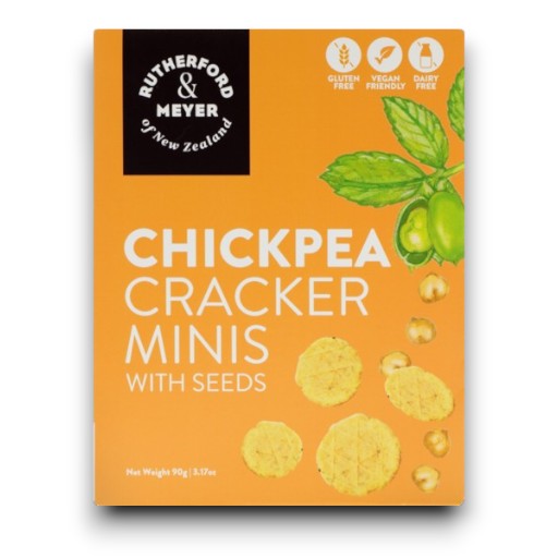 Chickpea Cracker Minis with Seeds (Gluten Free) 90g - Rutherford & Meyer
