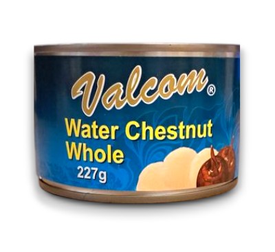 Water Chestnut Whole 227g - Valcom
