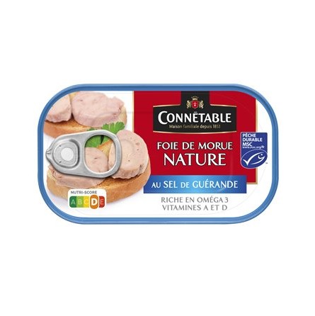 Cod Liver Nature 121g - Connetable
