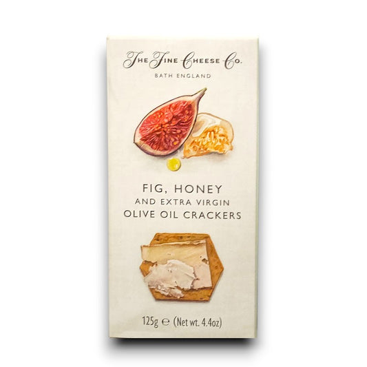 Fig, Honey and Extra Virgin Olive Oil Crackers 125g - The Fine Cheese Co.