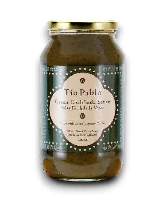 Green Enchilada Sauce (Gluten Free & Plant Based) 500 ML- Tio Pablo