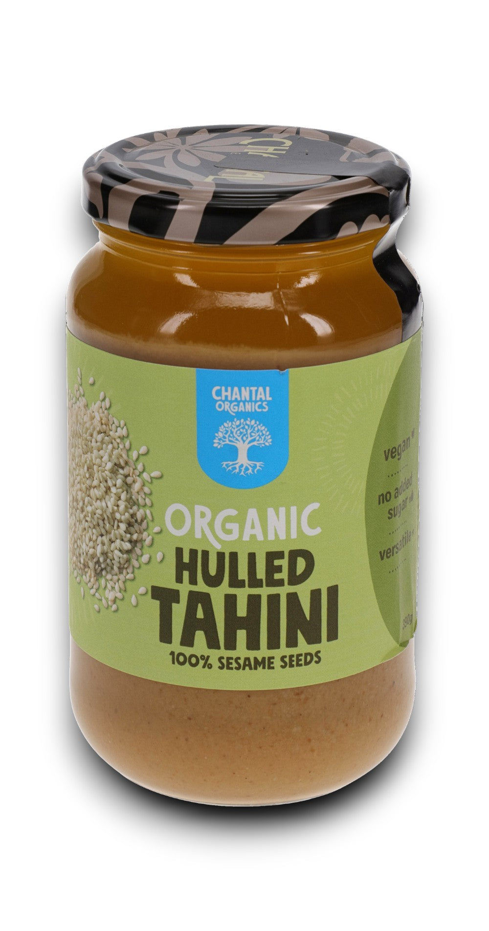 Organic Hulled Tahini 390g (Vegan) - Chantal Organics