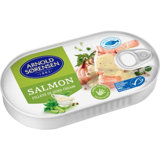 Wild Salmon in Herbs Cream 200g - Arnold Sorensen