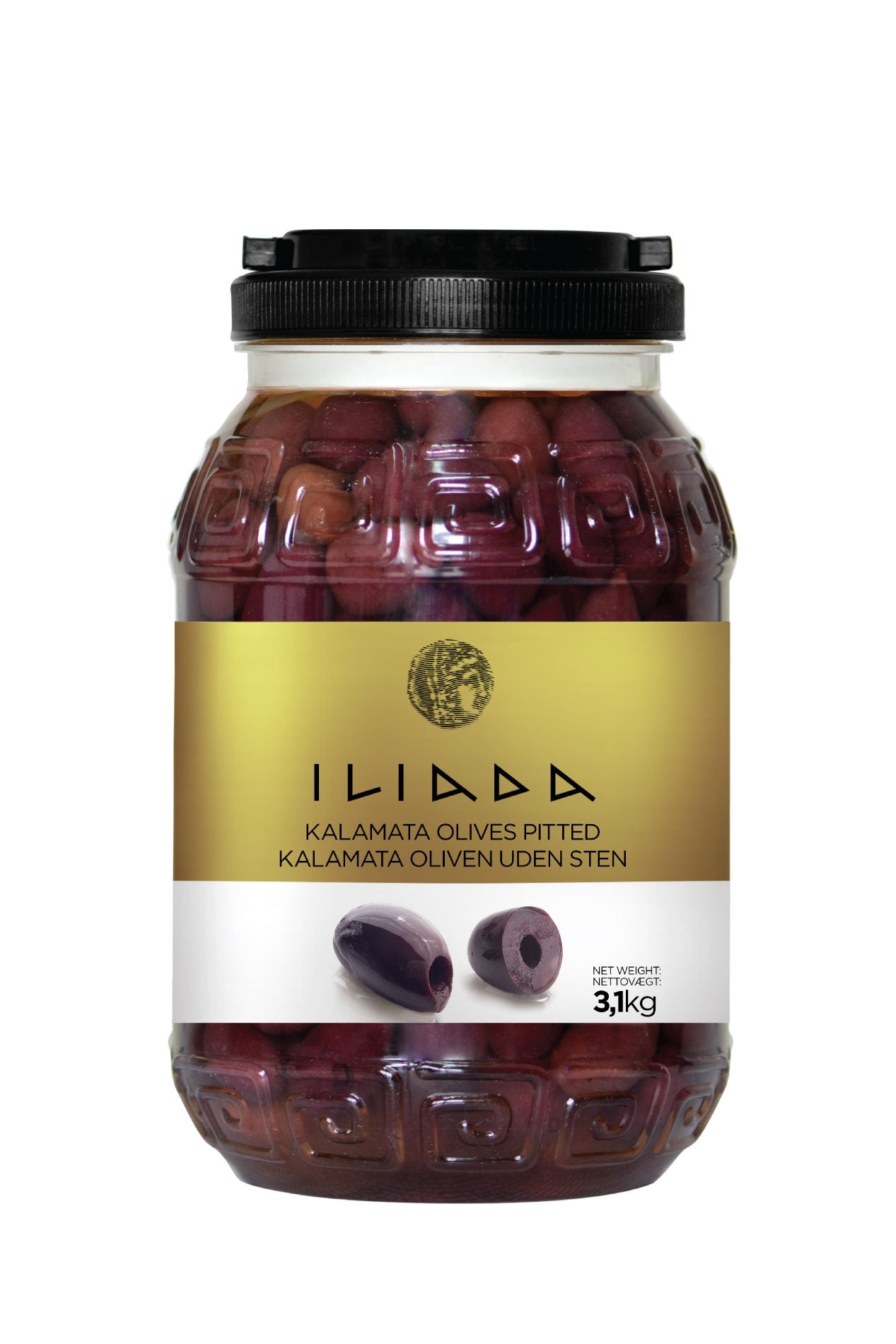 Kalamata Pitted Olives 3.1kg - Iliada