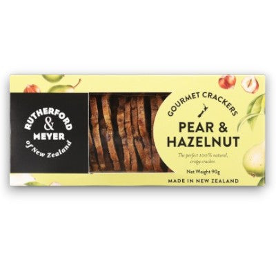 Gourmet Crackers (Pear & Hazelnut) 90g - Rutherford & Meyer