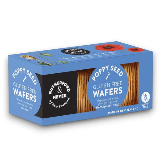 Gluten Free Wafers (Poppy Seed) 100g - Rutherford & Meyer