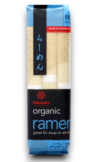 Organic Ramen  Noodles 270g - Hakubaku