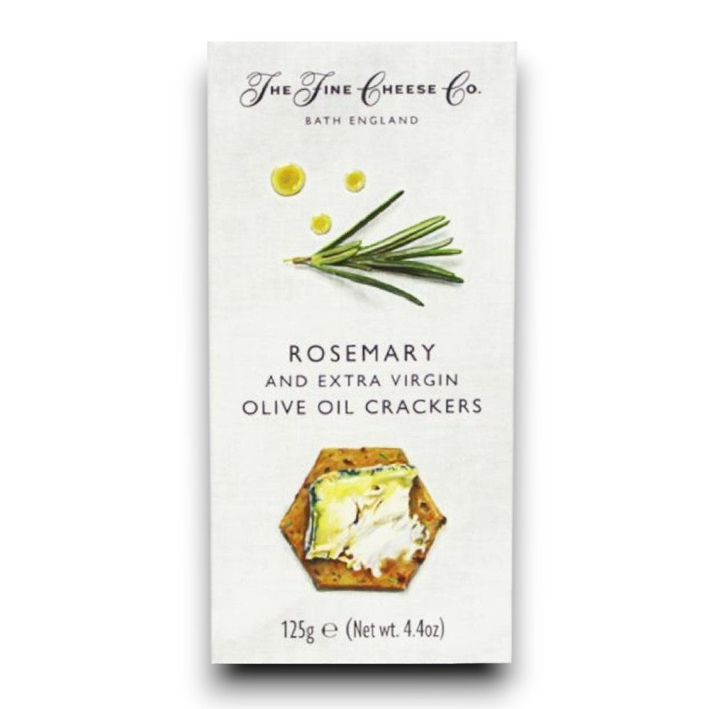 Rosemary and Extra Virgin Olive Oil Crackers 125g - The Fine Cheese Co.