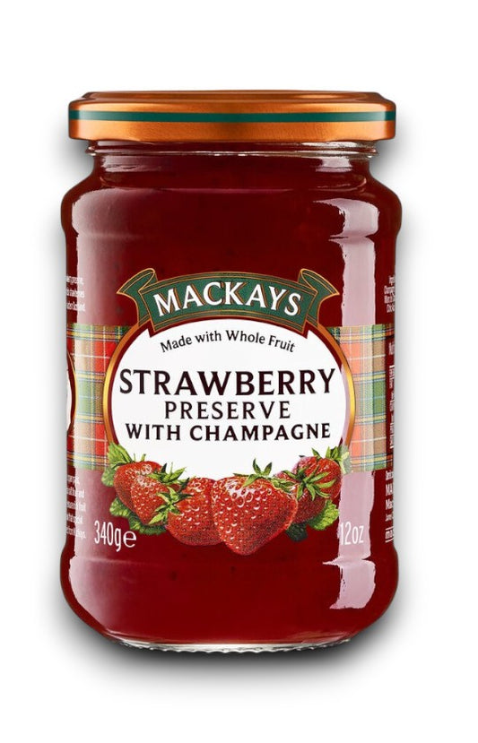 Strawberry Preserve with Champagne 340g - Mackays
