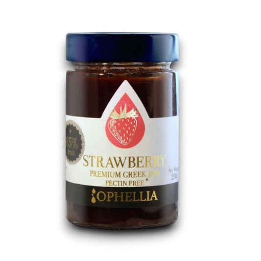Strawberry Premium Greek Jam 230g (Pectin Free) - Ophellia