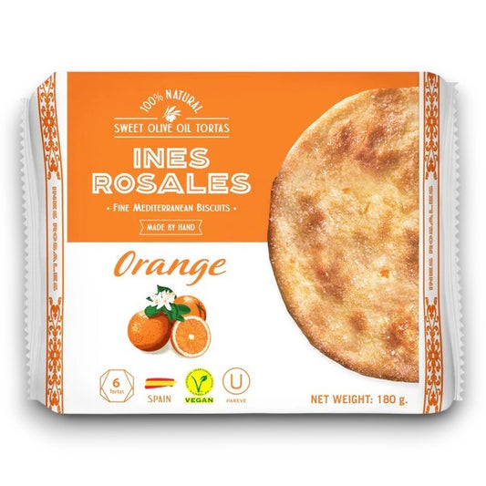 Sweet Orange Tortas (Fine Mediterranean Biscuits) 180g - Ines Rosales