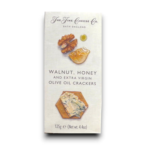 Walnut, Honey and Extra Virgin Olive Oil Crackers 125g - The Fine Cheese Co.